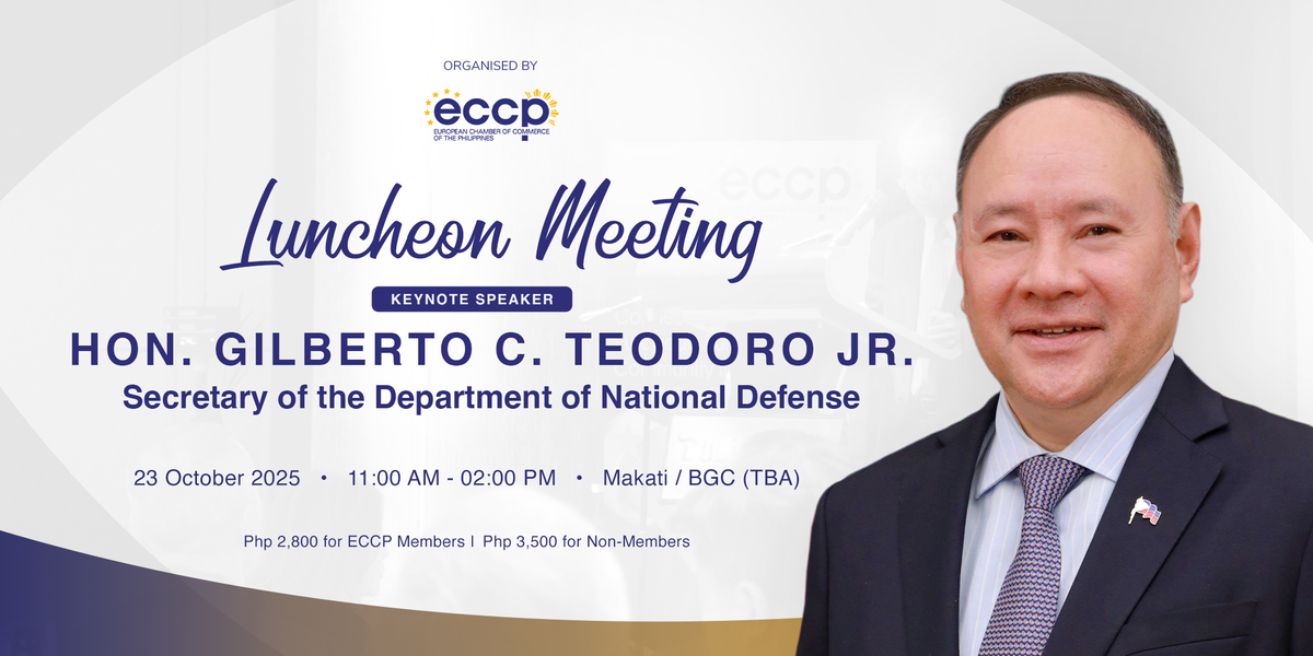 ECCP Luncheon Meeting with DND Secretary Gilberto C. Teodoro Jr.