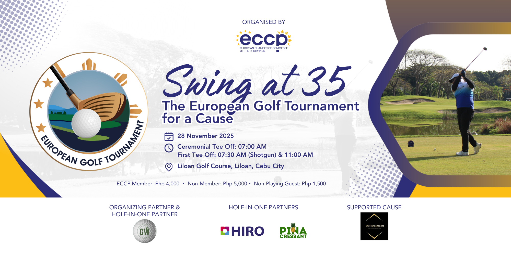 Swing at 35: The European Golf Tournament for a Cause - CEBU